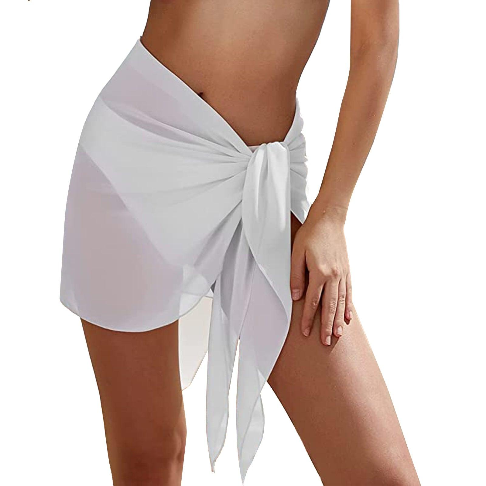 Sarong Wrap Beach Coverups for Women, Long Chiffon Bathing Suit Cover Up  Swimsuit Swimwear Wrap Skirt Sheer Sexy Bikini Coverup Coverup Gils, White  : : Clothing, Shoes & Accessories