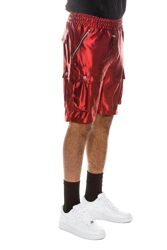 Satin Street Cargo Shorts - VacationGrabs