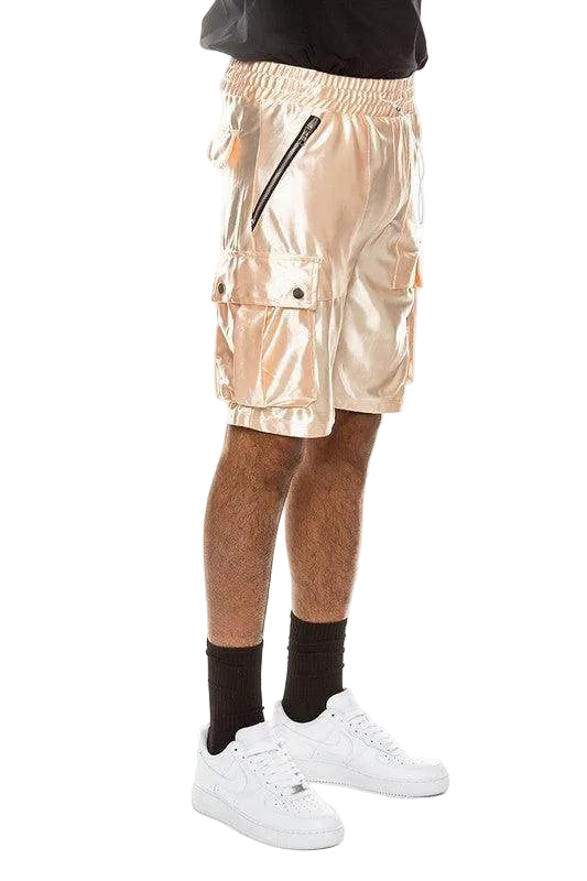 Satin Street Cargo Shorts - VacationGrabs