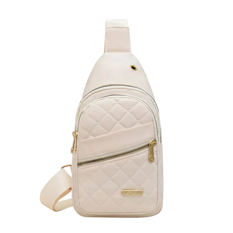 Men's quilted cream shoulder bag for quality travel bags