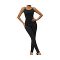 Scoop Neck Wide Strap Skinny Jumpsuit - VacationGrabs