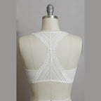 Seamless Front Lace Racerback Bralette - VacationGrabs