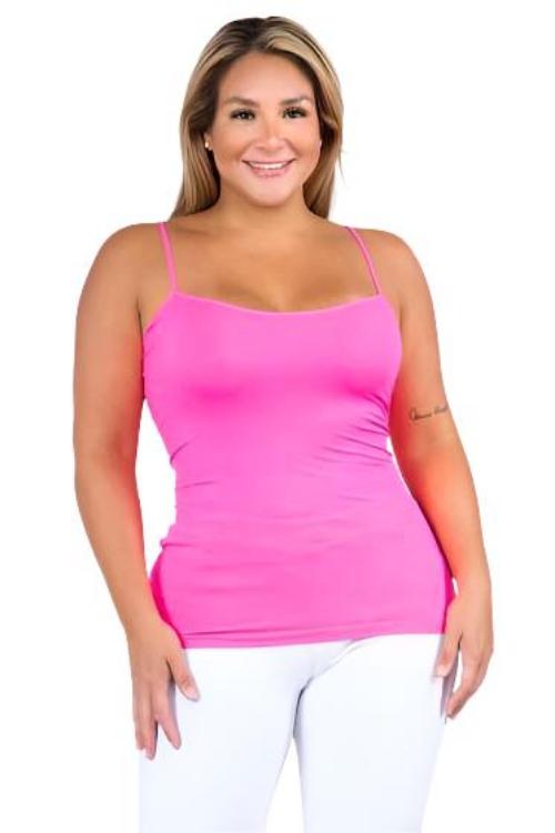 Women's Shirts - Tank Tops Seamless Long Spaghetti Strap Long Camisole Top