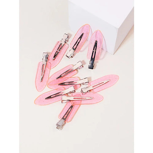 set of 10 seamless transparent hair clips (photo 1 of 7)