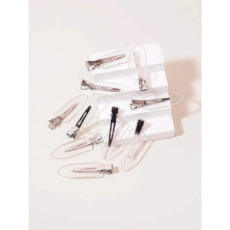 set of 10 seamless transparent hair clips (photo 4 of 7)