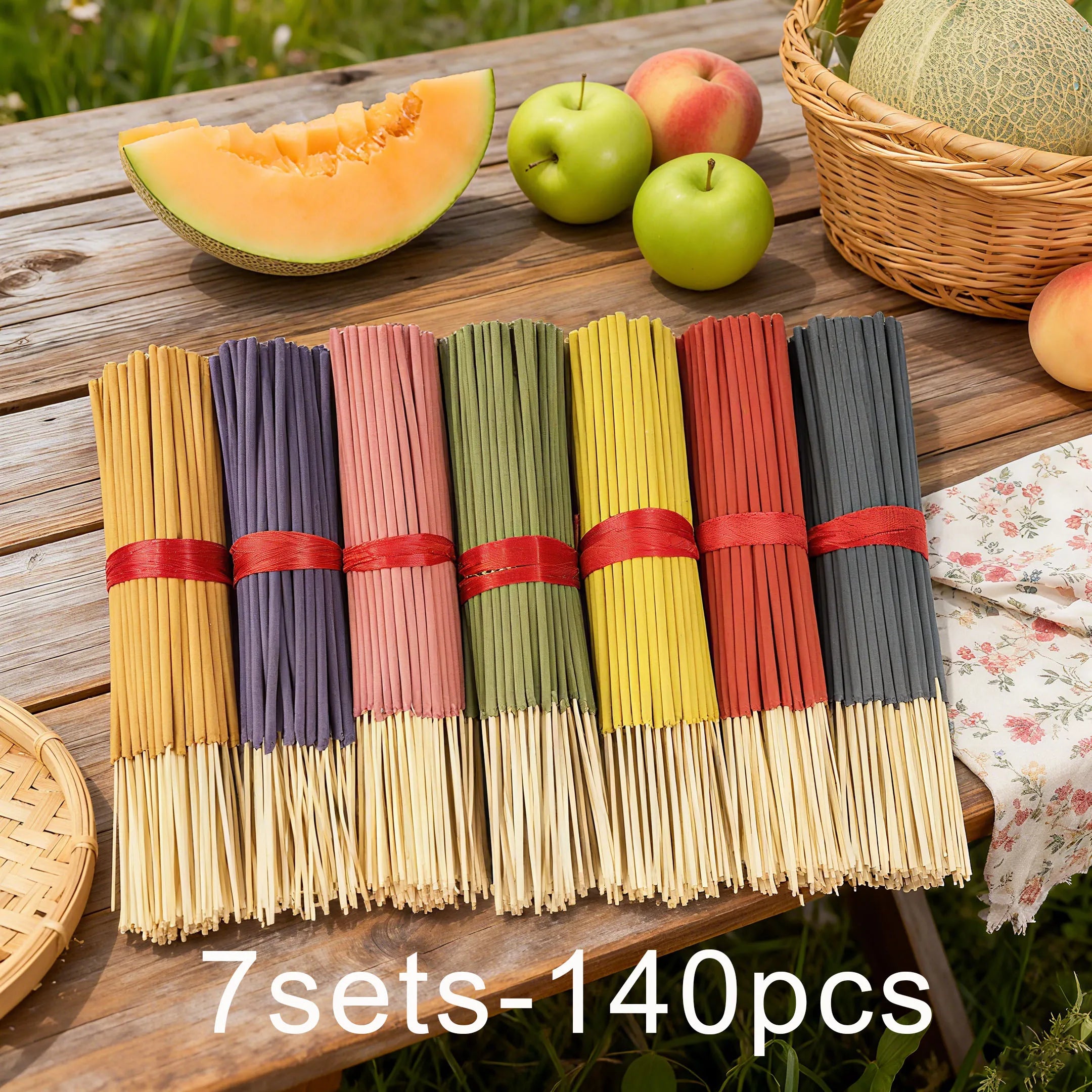 Seasonal incense stick sets in assorted colors for relaxation and ambiance