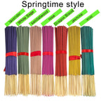 Seasonal incense stick sets featuring lavender, sandalwood, and jasmine scents