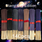 Starry Sky Edition seasonal incense stick sets, 140 pieces in various colors