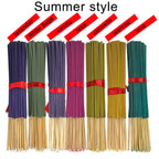 Seasonal incense stick sets in various colors for summer relaxation