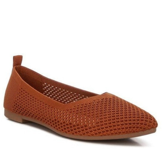 Women's Shoes - Flats Selaris Fly Knit Slip On Ballerinas