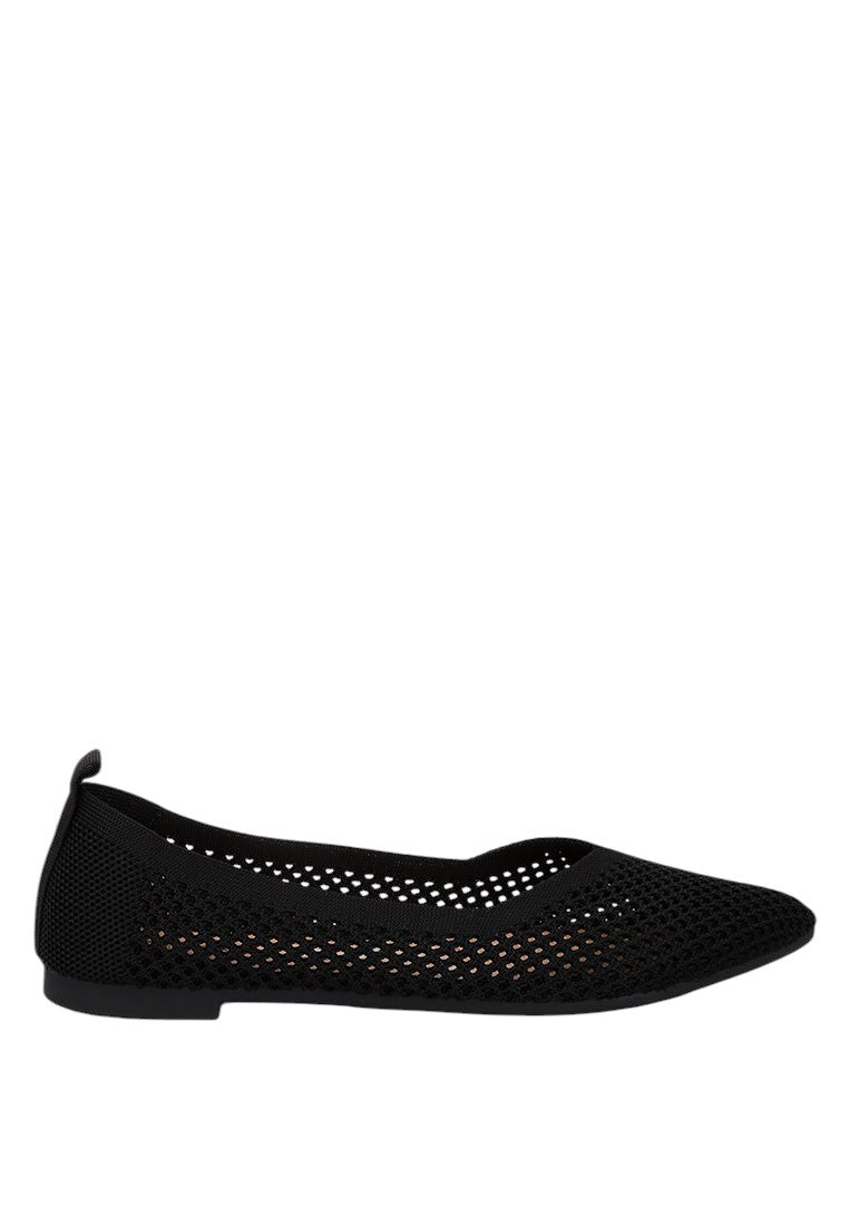 Selaris Fly Knit Slip On Ballerinas