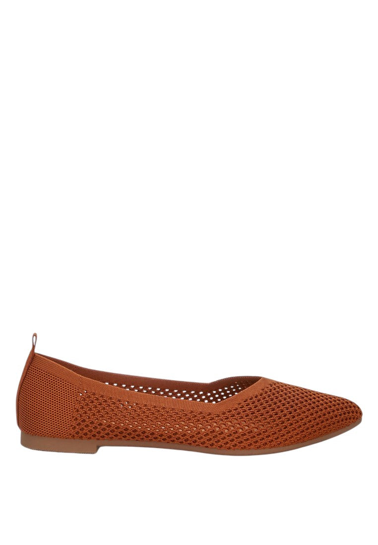 Selaris Fly Knit Slip On Ballerinas