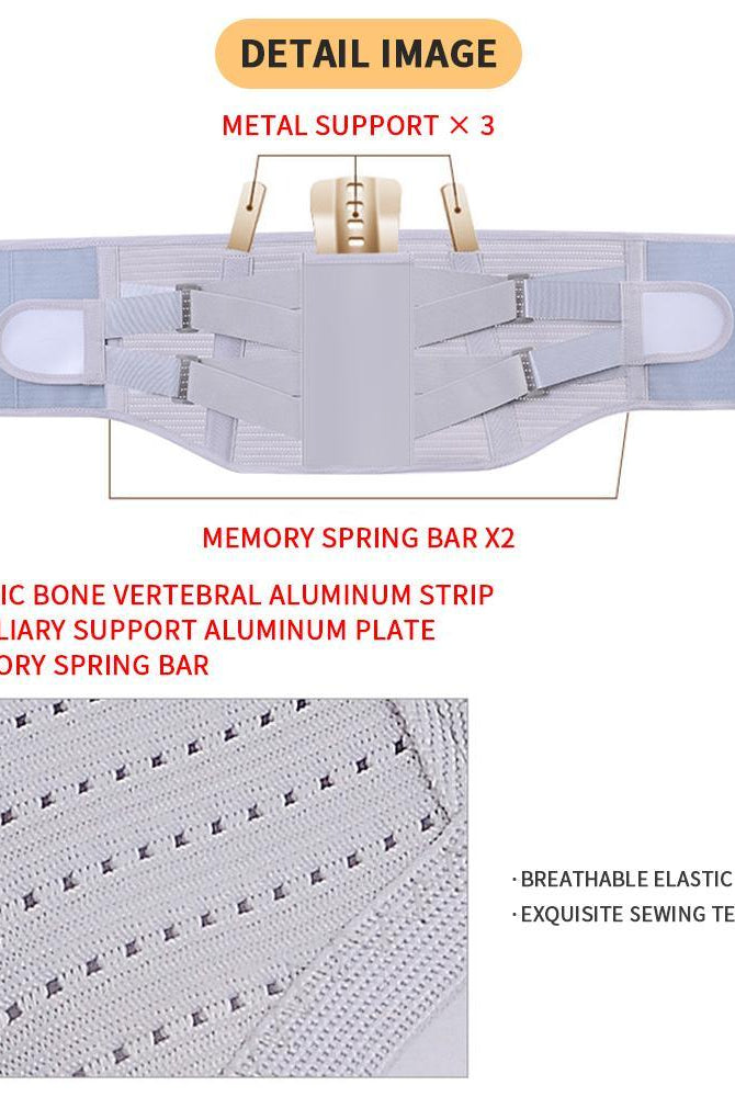 Fitness & Health Self-Heating Magnetic Steel Plates Waist Support Back Brace Belt