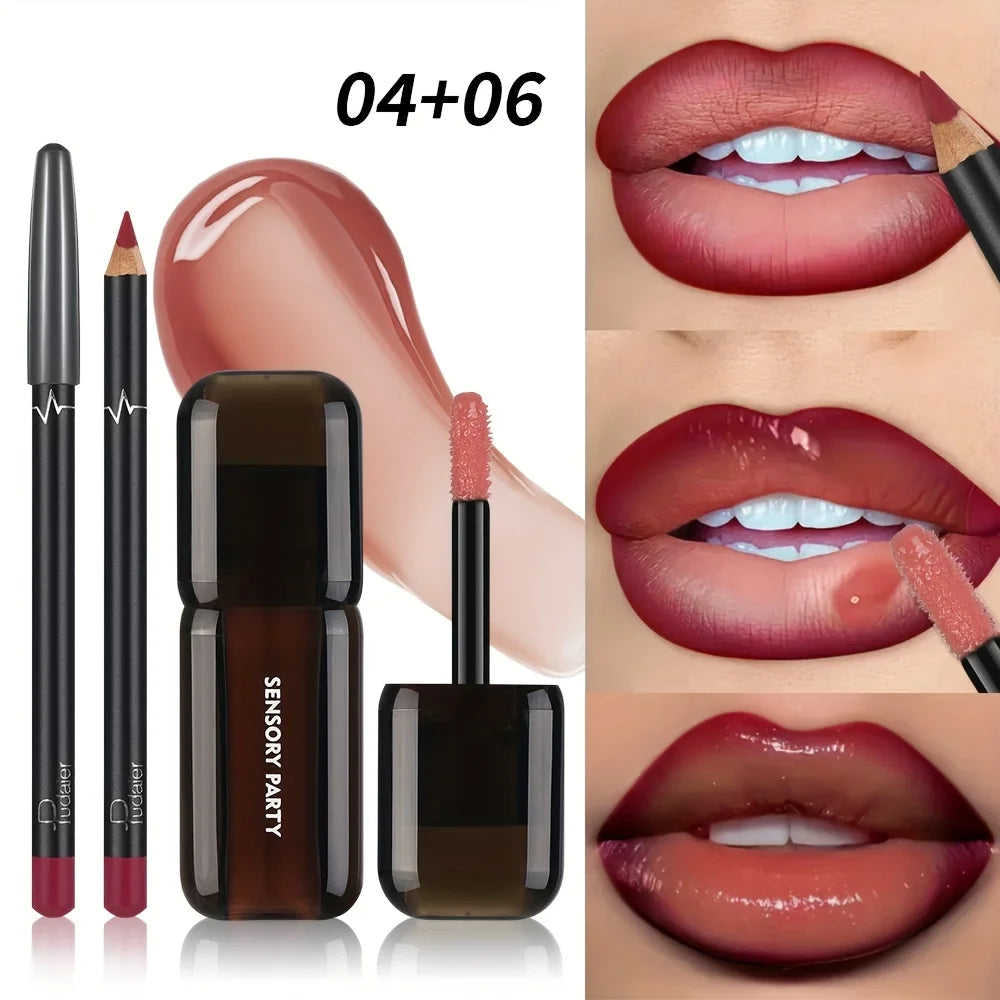 VacationGrabs lip gloss set with nude shades for a stylish lip look