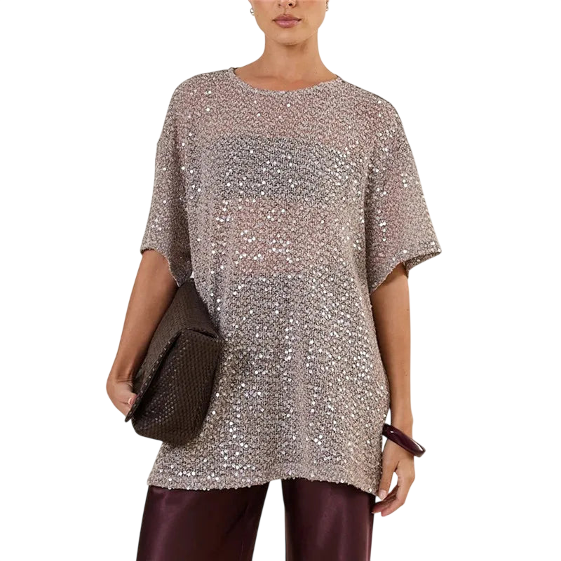 Women's Sequin Top for Vacation Wardrobe Refresh