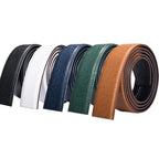 Assorted men's leather belts for casual and formal use