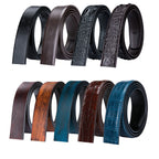 Leather belts in various colors, ideal for formal wear and accessories