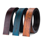 Leather belts in brown, teal, and orange for stylish outfits