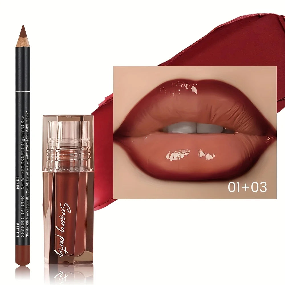 VacationGrabs lip gloss in rich red shade, perfect for everyday use