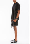Alvin Mesh Contrast Short Set – Cotton Blend