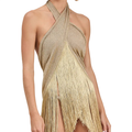 Women’s Halter-Top Dress with Fringe Detail