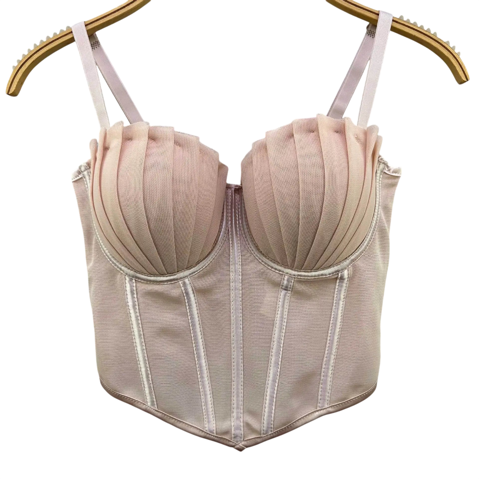 VacationGrabs Alluring Party Club Bustier Top in Pink
