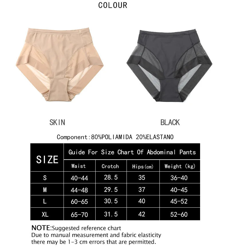 Women's shapewear in skin and black, 80% polyamide for comfort