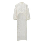 Women's sheer coverup in white, perfect for beach vacations