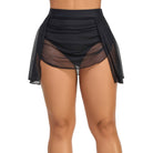 VacationGrabs sheer high waisted bikini bottoms with stylish overlay for a flattering beach look