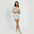 Sheer Long Sleeve Cardigan With Front Tie - VacationGrabs