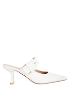Shein Star Slim Block Heel Mules