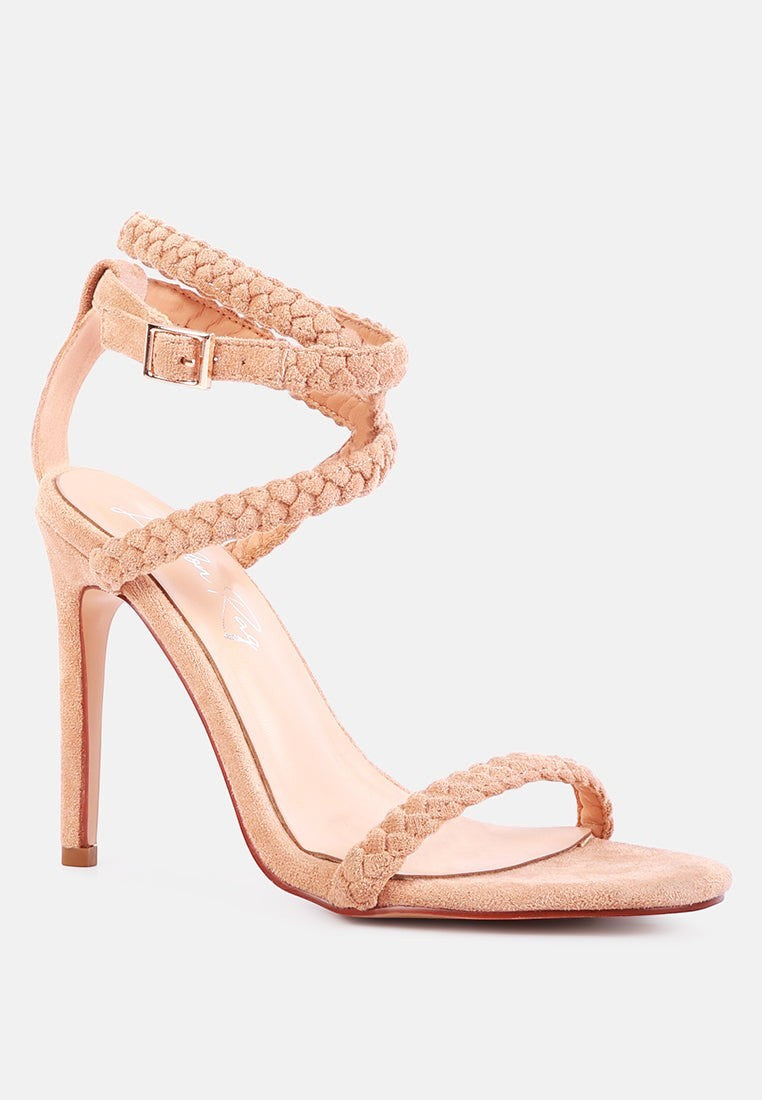 Sherri High Heeled Faux Suede Sandals