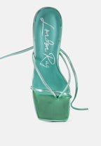 Shewolf Lace Up High Heel Sandals