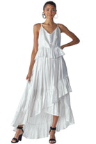 Women's Dresses Shimmering Dress With Ruffles