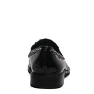 Back view of Rag Company Shiny Black Loafers with modern design and comfortable fit for daily wear