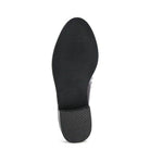 Sole of Rag Company Shiny Black Loafers featuring a textured bottom for better grip