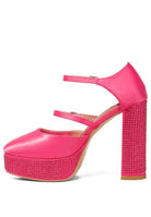 Women's Shoes - Heels Shiver Rhinestones Embellished Platform Sandals
