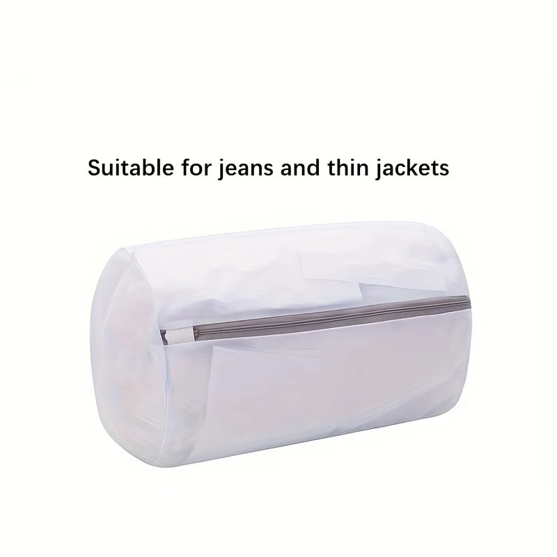 Clear shoe washing bag for sneakers, ideal for laundry protection.