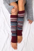 Women's Accessories - Leg Warmers Short Fairisle Legwarmer