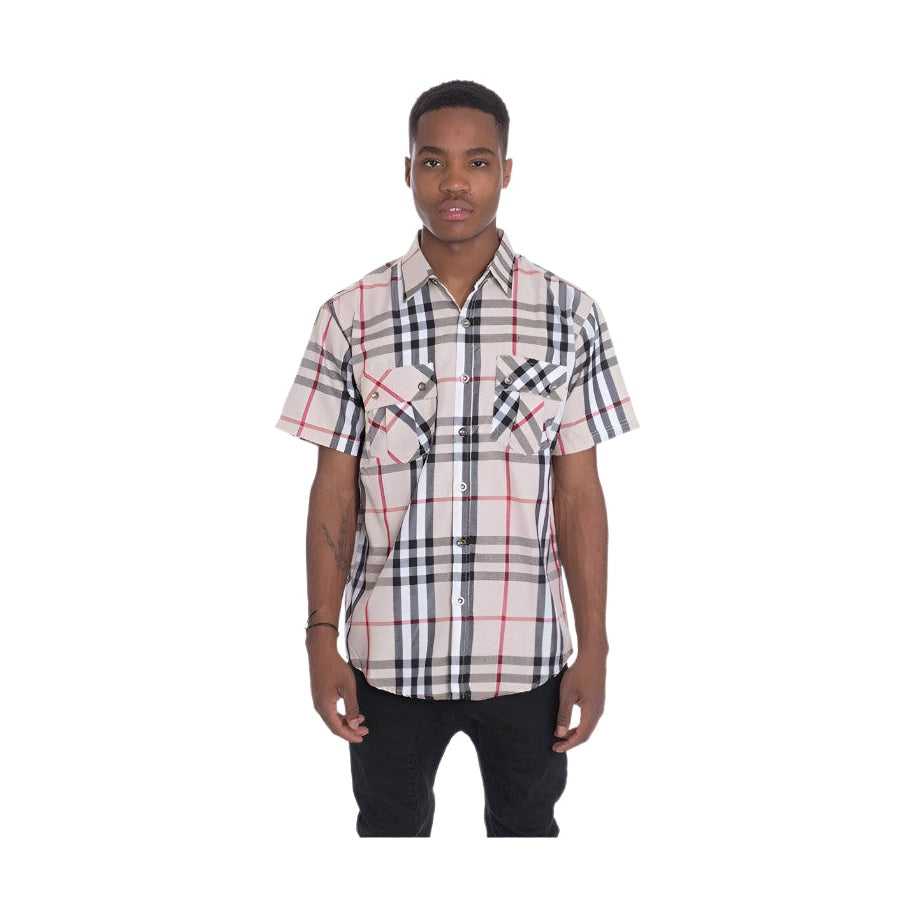 Short Sleeve Checker Shirts for Men - VacationGrabs