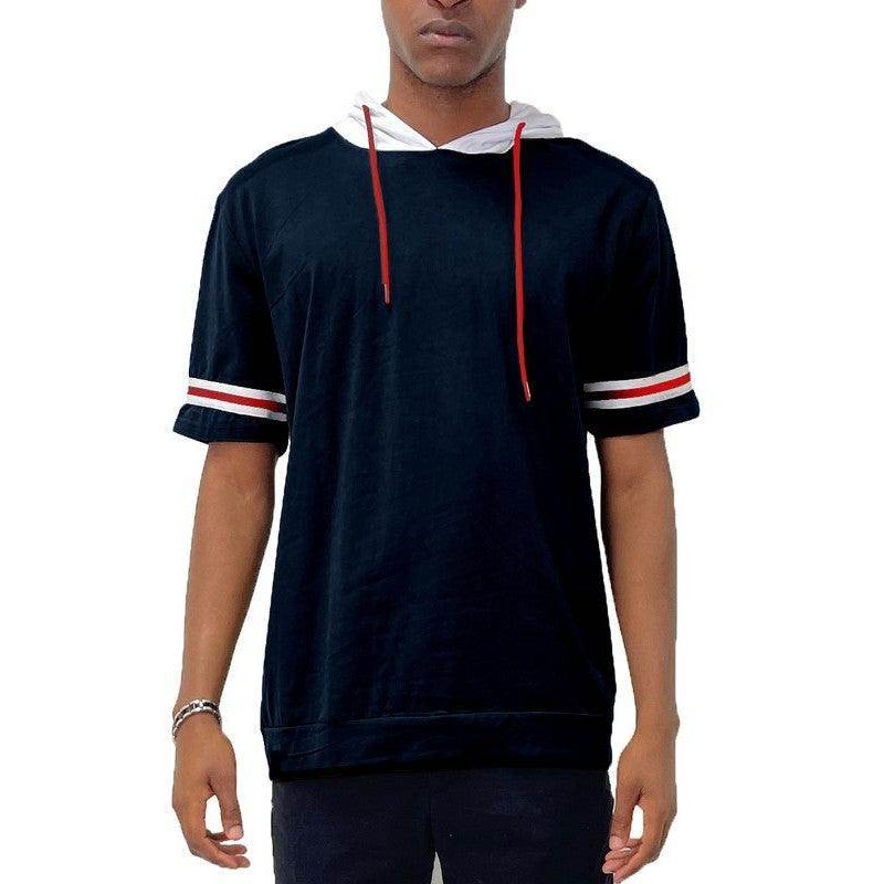 Short Sleeve Hooded Shirt - VacationGrabs