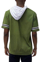 Short Sleeve Hooded Shirt - VacationGrabs