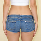 Women's denim shorts in blue, perfect for summer outings