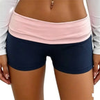 Navy and pink women's shorts shorts for women, perfect for summer outings