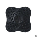 Black silicone shower hair catcher drain cover for preventing clogs