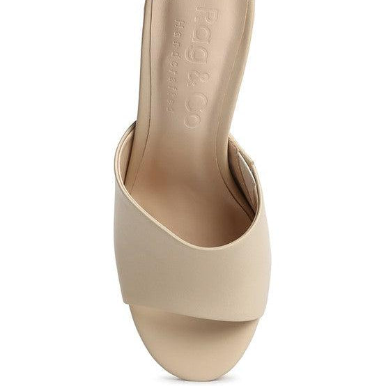 Women's Shoes - Sandals Shuri Open Toe High Block Heel Sandals