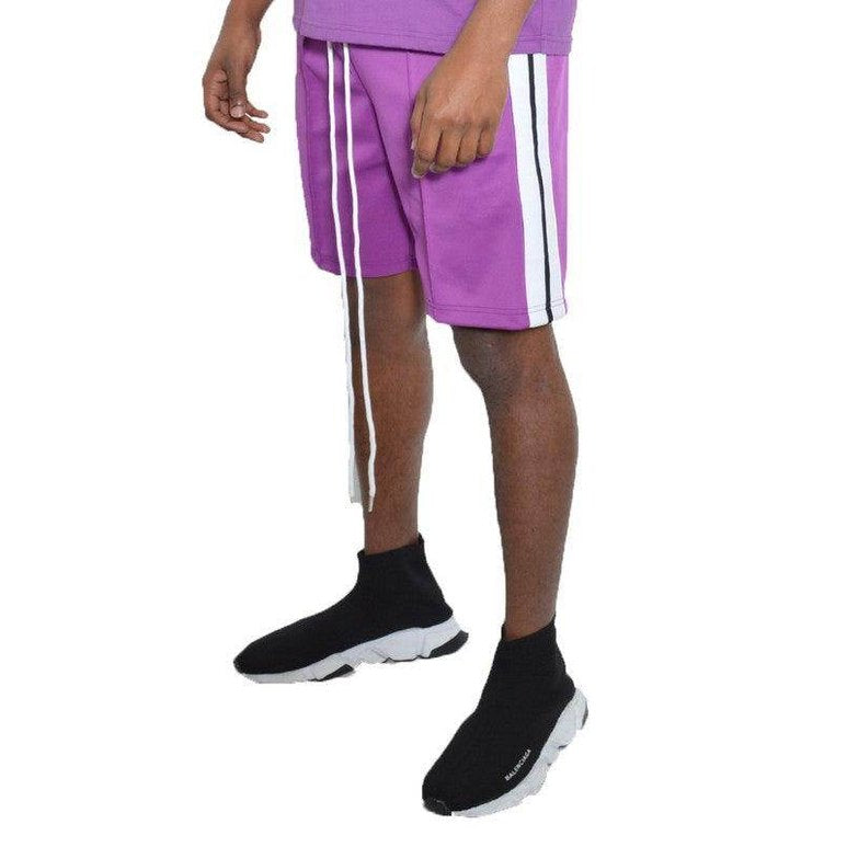 Side Stripe Tape Shorts - VacationGrabs