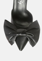 Sidonie Bow Detail Stiletto Mules