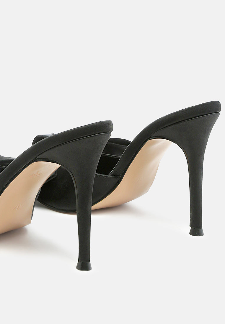 Sidonie Bow Detail Stiletto Mules