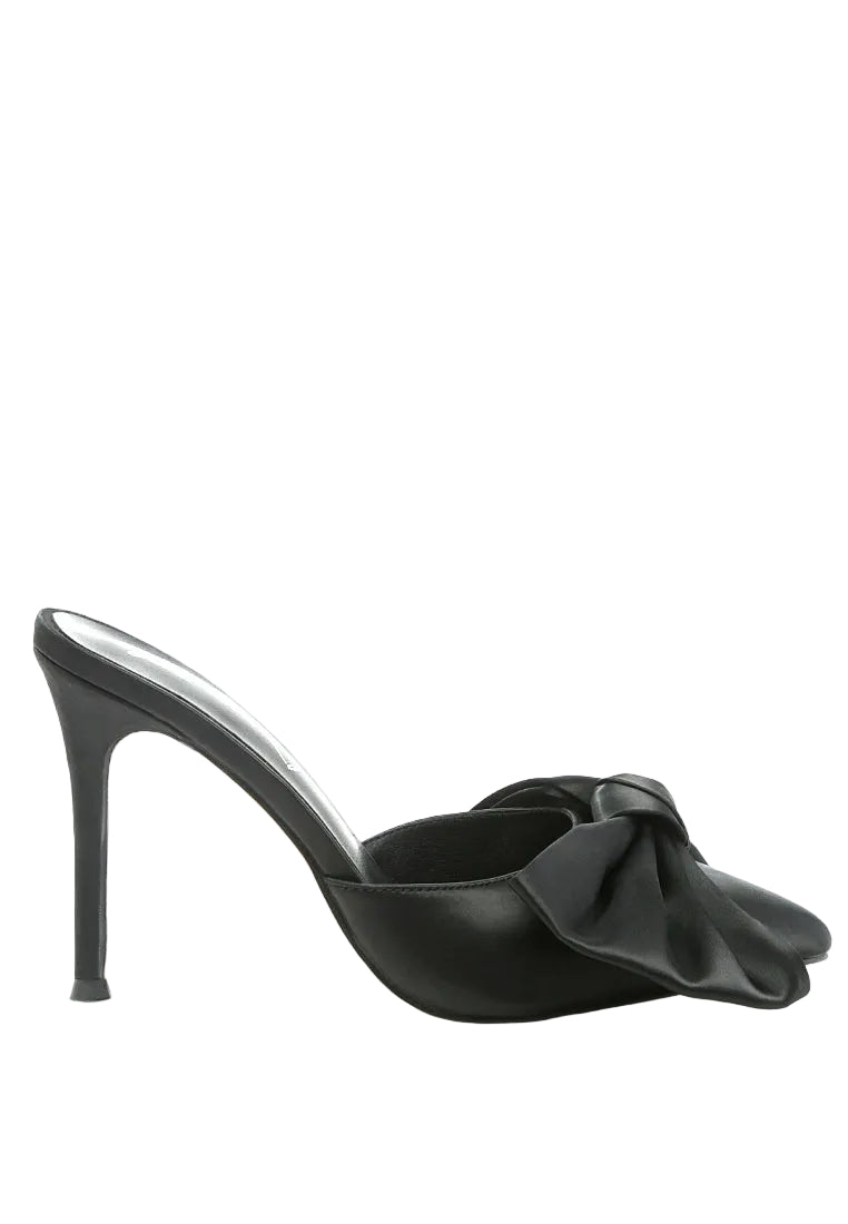 Sidonie Bow Detail Stiletto Mules